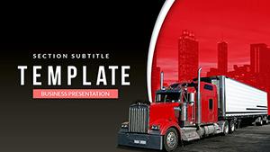 Cargo Truck - Logistics PowerPoint templates