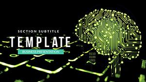 Computer Intelligence Brain PowerPoint template