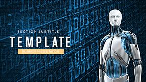 AI - Robot Technology PowerPoint template