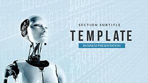 Future Intelligent Robot PowerPoint template