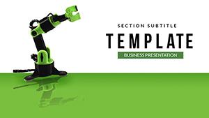 Manufacturing Robots PowerPoint template