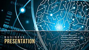 Artificial Intelligence Online PowerPoint template