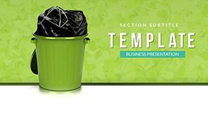 Rubbish - Garbage Disposal PowerPoint Template