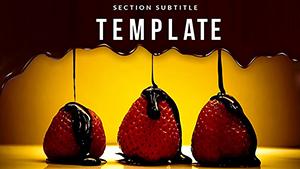 Chocolate Strawberries PowerPoint Template: Premium Slides for Stunning Presentations