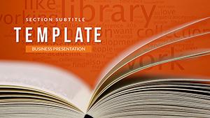 Digital library - Book PowerPoint templates