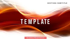 Waves of Flame PowerPoint Template: Presentation