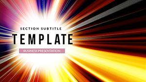 Abstract Divergent Rays PowerPoint Template: Presentation