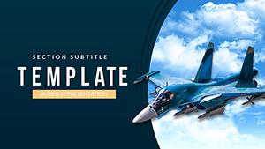 Combat Plane PowerPoint template Presentation