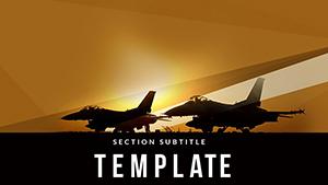 Battle Airplanes: Military Aviation PowerPoint Template