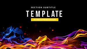 Flammable liquid PowerPoint template Presentation