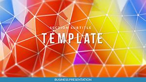 Grid simulation PowerPoint template