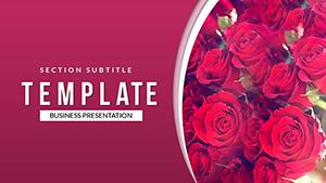 Bouquet of Roses PowerPoint Template: Presentation