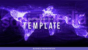 Social Media World PowerPoint Template - Background Presentation