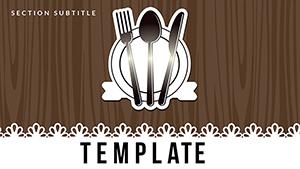Restaurant Menu Recipes PowerPoint template