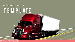 Transportation of goods PowerPoint Template