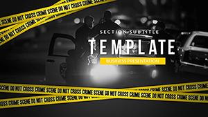 Criminal Activities Police PowerPoint template