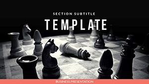 Chess Game PowerPoint template, Background for Presentation