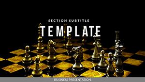 Chess Tournament PowerPoint template