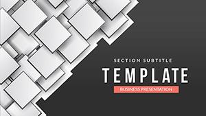 Squares PowerPoint template - Presentation