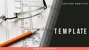 Drawing plan and House Design PowerPoint Templates