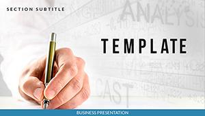 Business Pen Write PowerPoint Template - Download Presentation