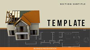 House Plans and Construction Homes PowerPoint templates