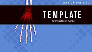 Hand and hand X-rays PowerPoint Template