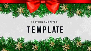 Ideas for New Years and Christmas interior decoration PowerPoint templates