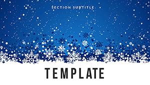 Holiday Snowfall PowerPoint templates