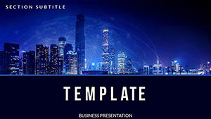 Starting Business City PowerPoint templates
