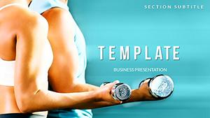 Exercises with Dumbbells PowerPoint templates