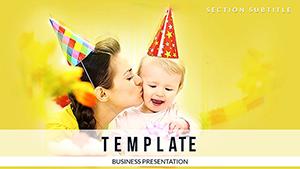 Celebrate Child Birthday PowerPoint Template Presentation