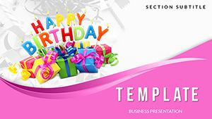 Congratulations Happy Birthday PowerPoint templates