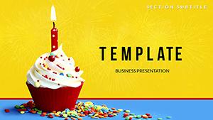 Cupcakes for Birthday PowerPoint templates