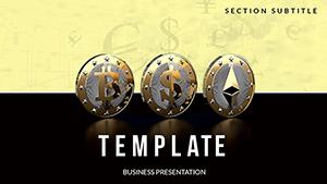 Cryptocurrency PowerPoint Template: Bitcoin, Ethereum, Litecoin