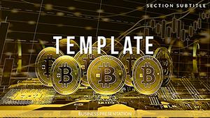Exchange Rates Bitcoin PowerPoint templates