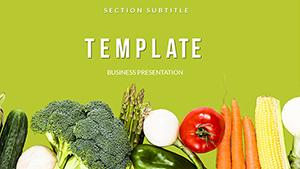 Fresh and Colorful Vegetables PowerPoint Template