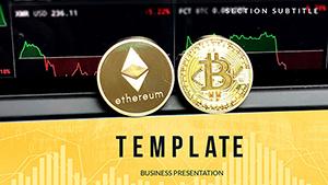 Cryptocurrencies : Bitcoin Vs Ethereum PowerPoint template