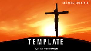 Christ on Cross PowerPoint Template - Download Presentation