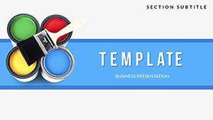 Construction Paint PowerPoint Template: Presentation