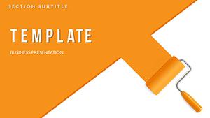 Technique to Paint Walls with Roller PowerPoint Template | Download