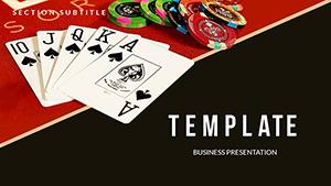 Winning at the Blackjack Table PowerPoint template