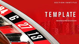 Roulette Gambling PowerPoint templates