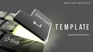 Keyboard Enter PowerPoint presentation template