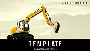 Hydraulic Excavator PowerPoint templates