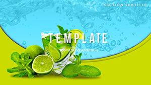 Cooling Drink PowerPoint templates