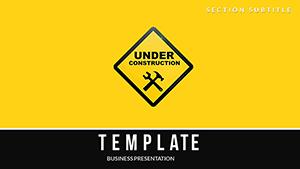 Dynamic Under Construction PowerPoint Templates for Presentation