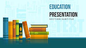 Books for Teaching PowerPoint Template for Educational Presentations