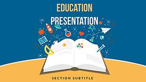 E-learning and Integrated Education PowerPoint Template