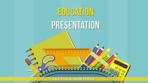 Backpack Essentials for Back to School PowerPoint Template